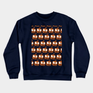 Halloween Pumpkin Pattern Crewneck Sweatshirt